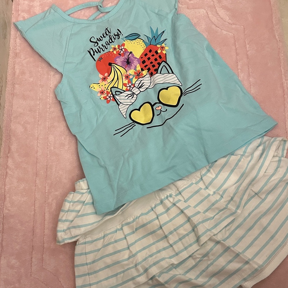 Sweet Hurray Kids Pajama Set - Blue and White
